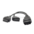 OBD2 Splitter Extension Y 16Pin Cable Dual Female